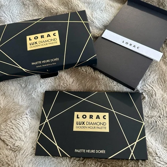 LORAC Shimmering Gold Pink Brown Neutral Eyeshadow Highlighting Palette RARE NIB - Picture 5 of 9